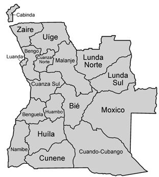 Affaires provinces de l’Angola