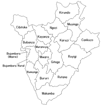 Affaires provinces du Burundi (commerce international)
