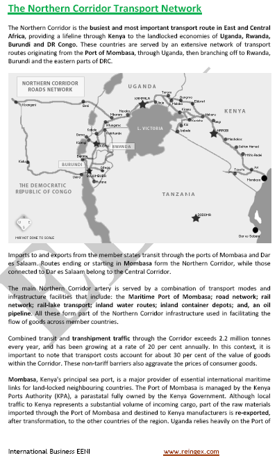Northern Corridor (Burundi, Rwanda, Kenya, and Uganda) Road Transportation Course