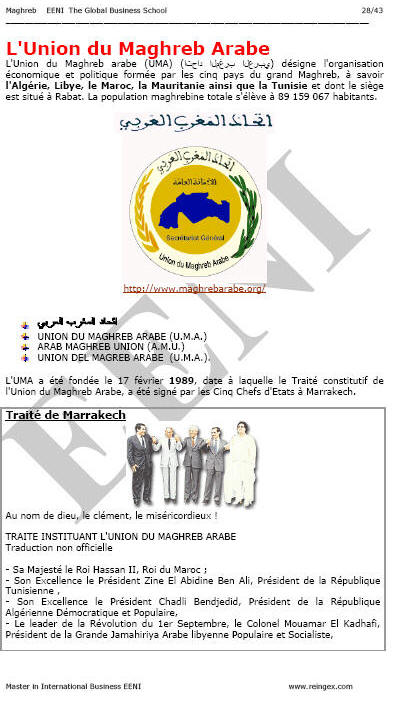 Union du Maghreb arabe (UMA)
