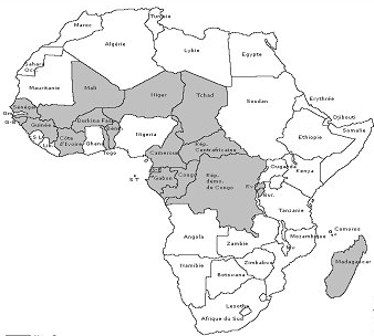 pays membres du Conseil Africain et Malgache pour l’enseignement supérieur (CAMES)