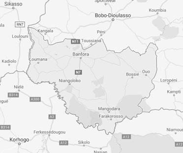 Negócios na região das Cascatas (Burquina Faso)
