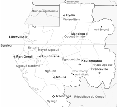 Affaires provinces du Gabon