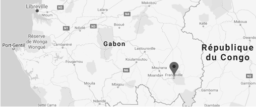 Gabão: rodovia Libreville-Franceville