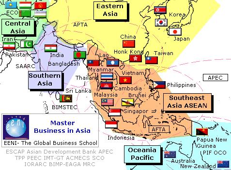 Los espacios económicos asiáticos