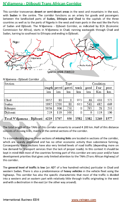 Djibouti-N’Djamena Corridor: Sudan, Ethiopia, Nigeria, Djibouti, and Chad (Road Transport Course)