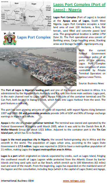 Port de Lagos Nigeria