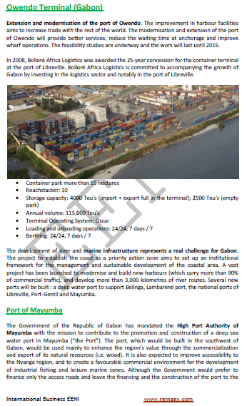 Maritime Transportation Course: Ports of Gabon