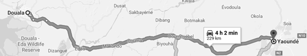 Curso logística EAD: Carretera Yaundé-Duala