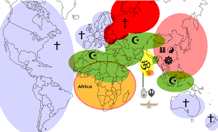 Mapa civilizações e integração